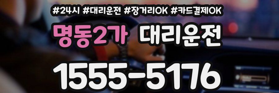 명동2가 대리운전