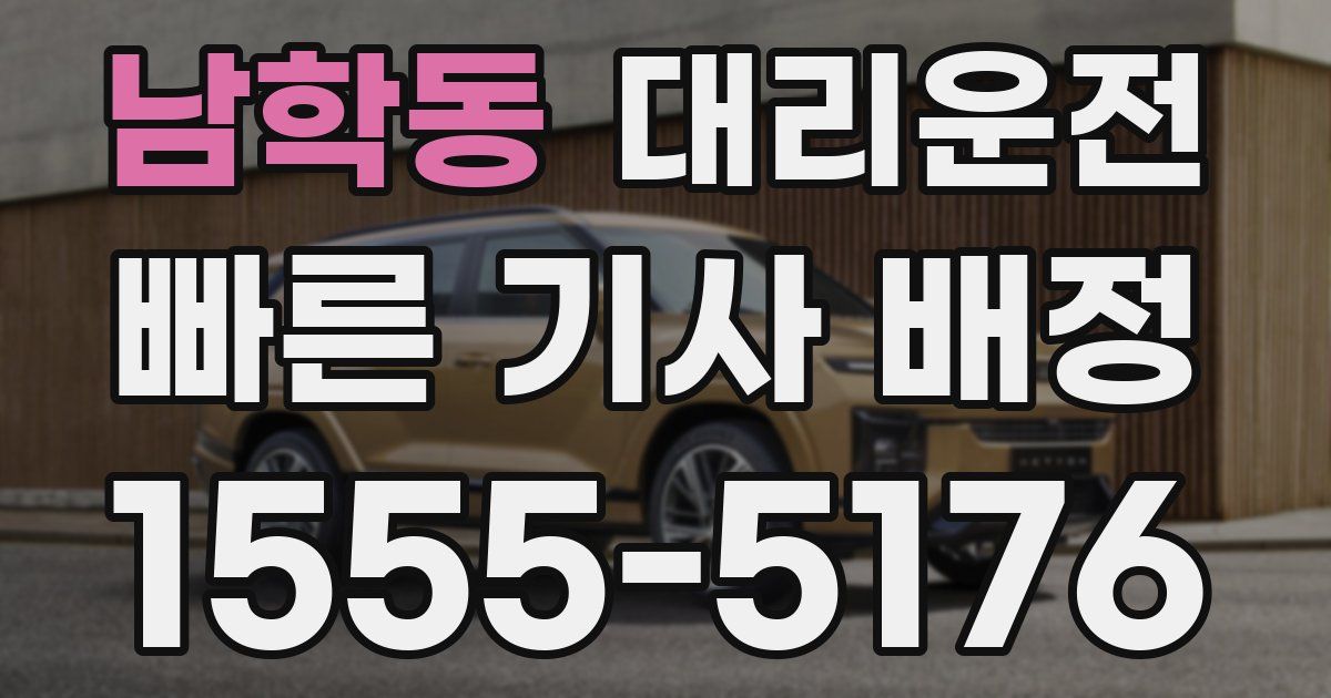 일일대리기사