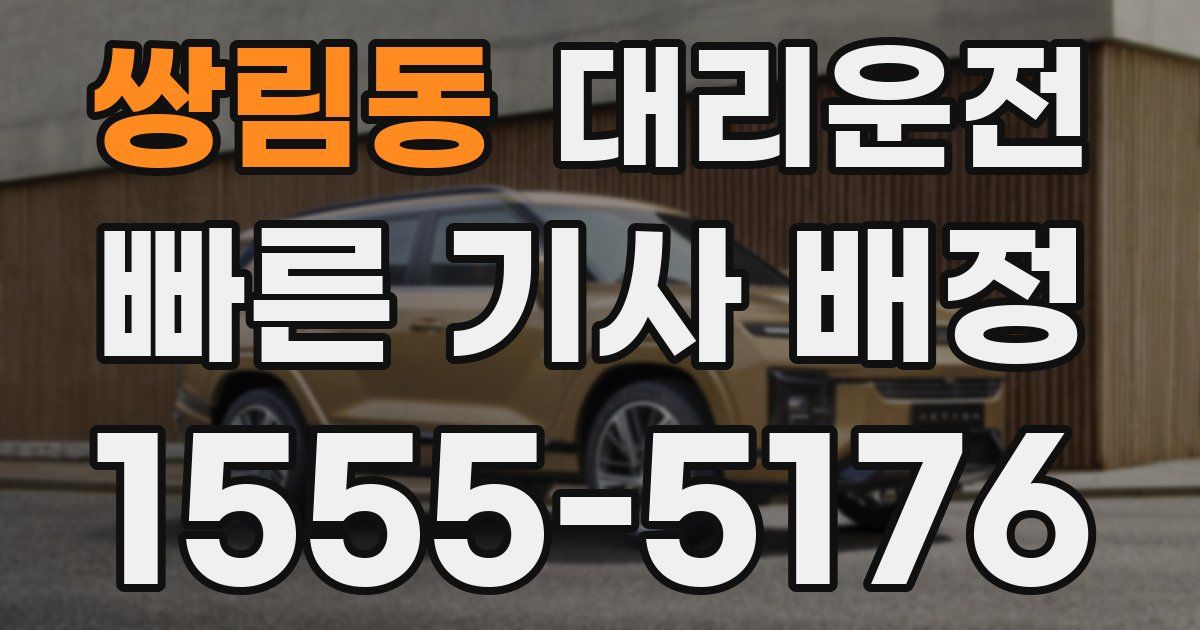 일일대리기사