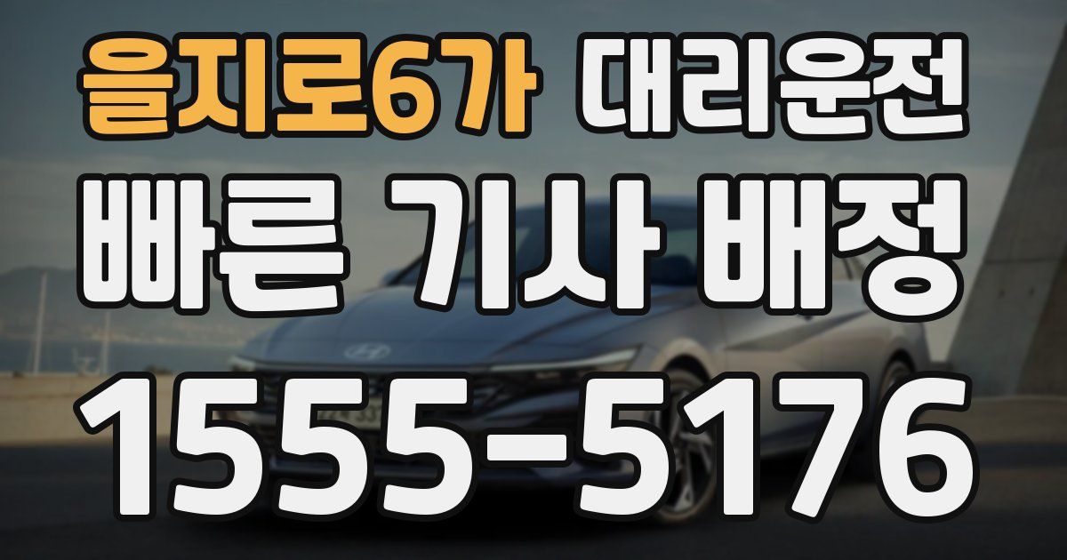 일일대리기사