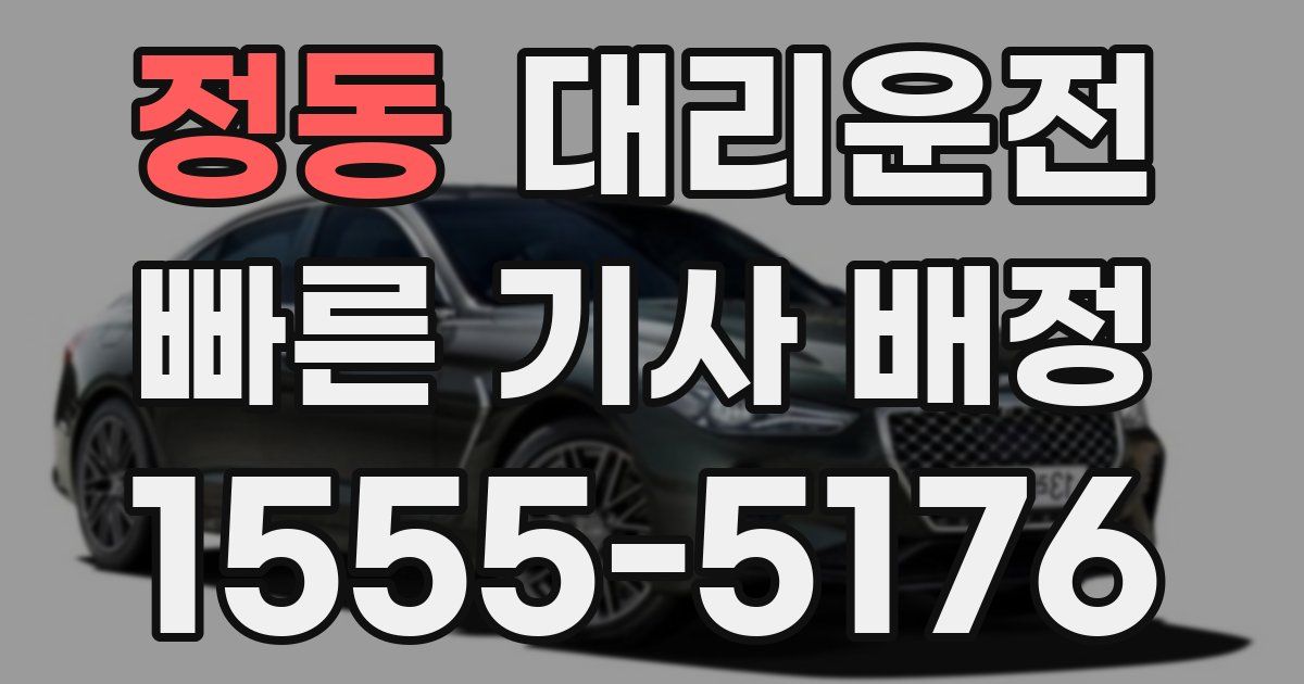 일일대리기사