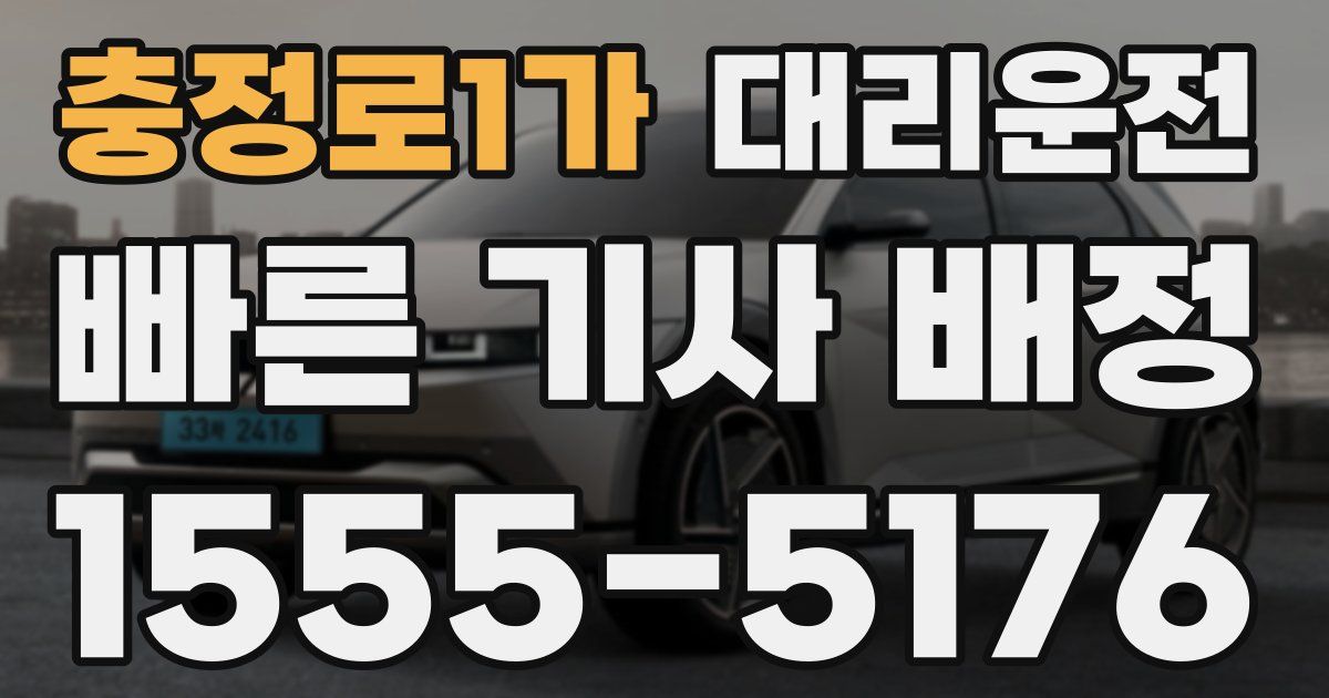 일일대리기사