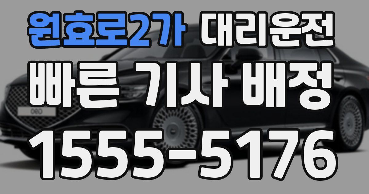 일일대리기사