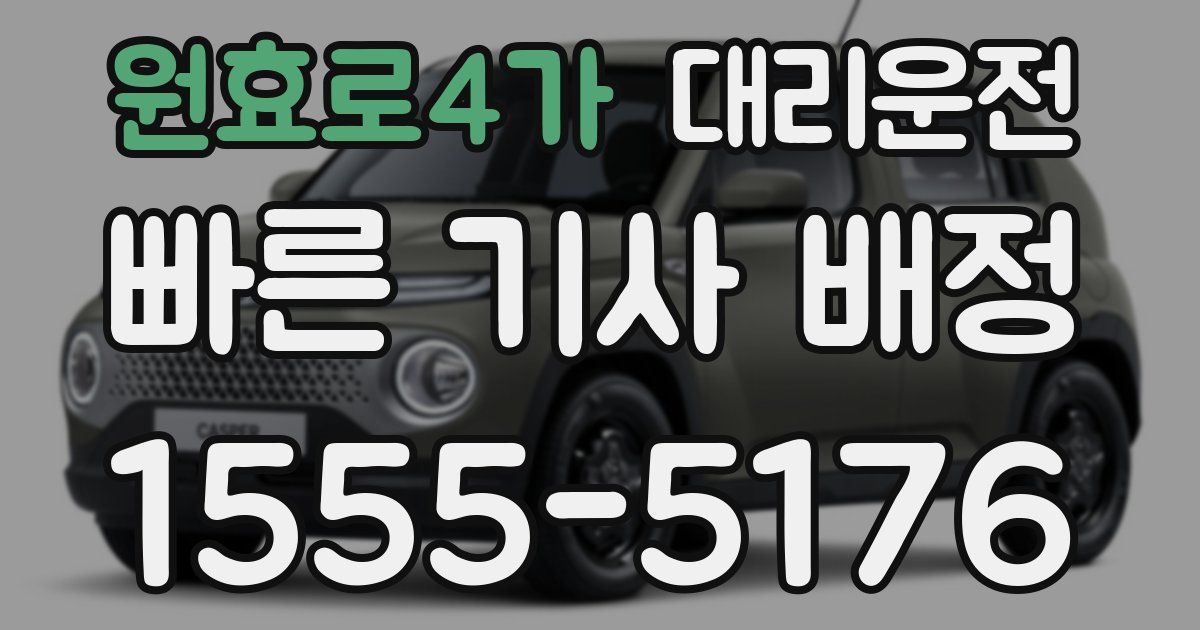 일일대리기사