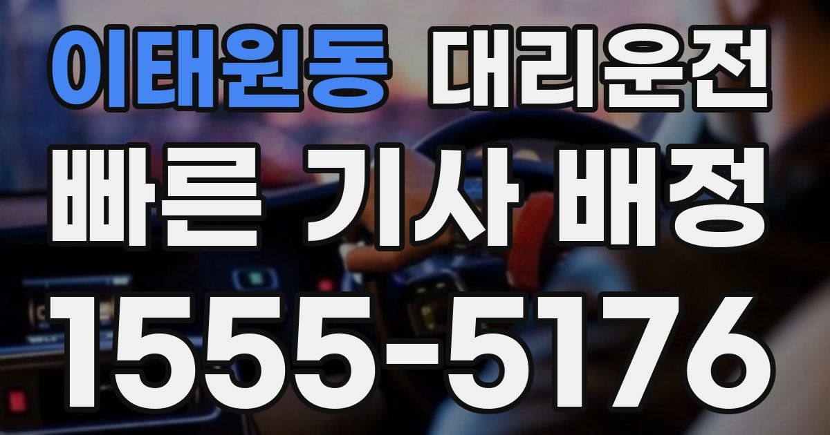 일일대리기사