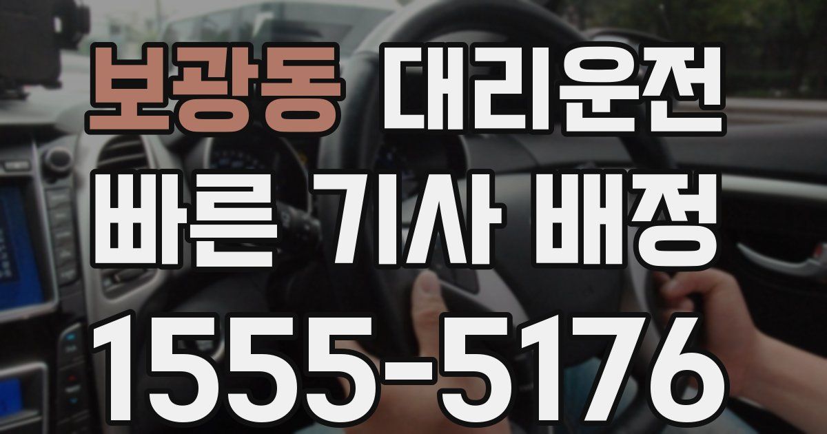 일일대리기사
