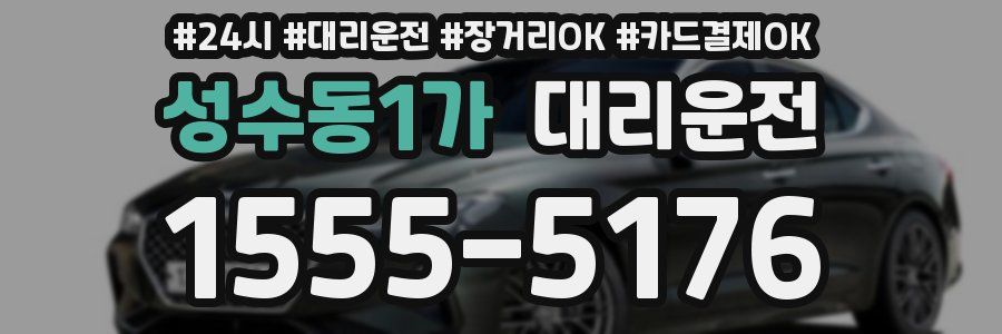 성수동1가 대리운전