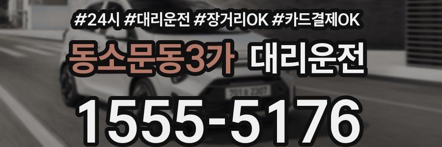 동소문동3가 대리운전