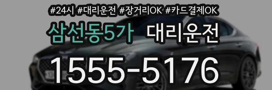 삼선동5가 대리운전