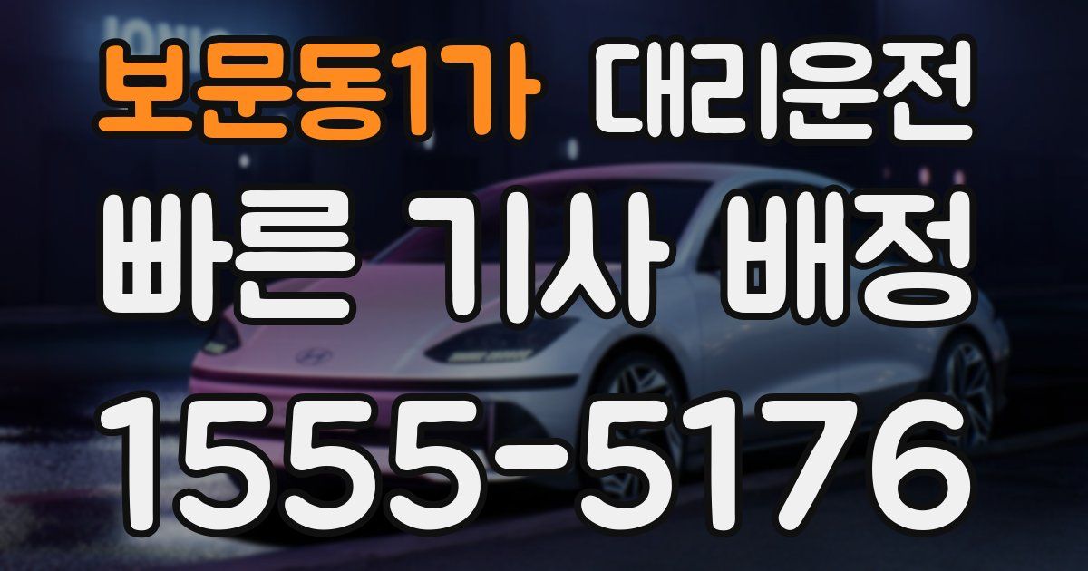 일일대리기사