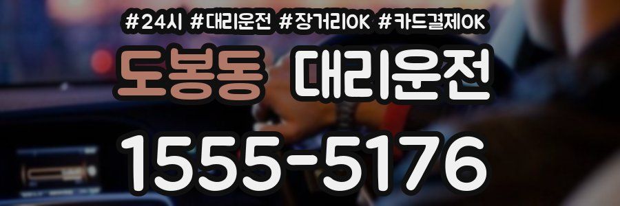 도봉동 대리운전