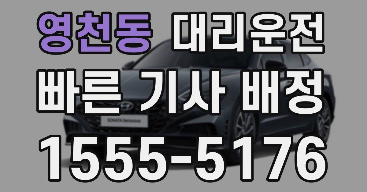 일일대리기사