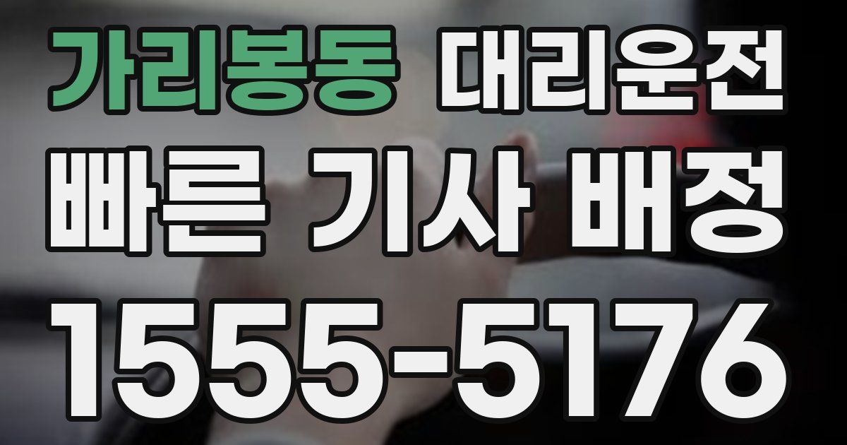 일일대리기사