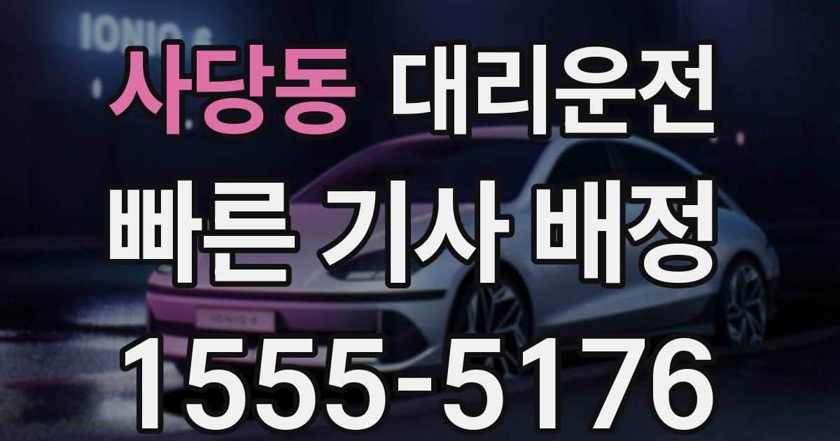 일일대리기사