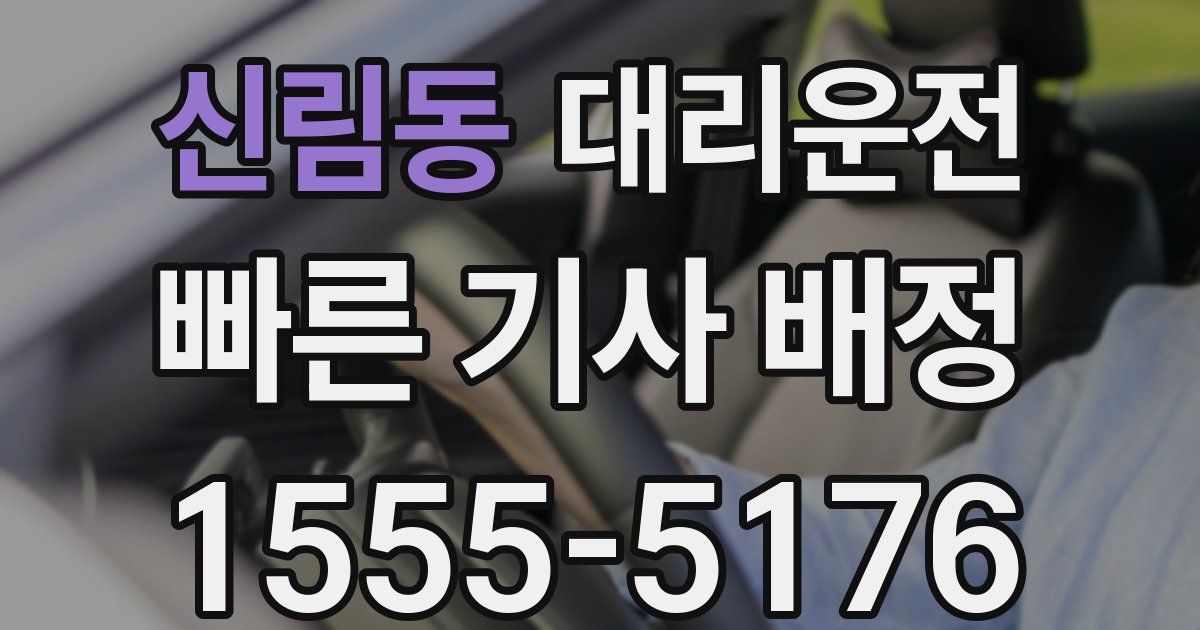 일일대리기사