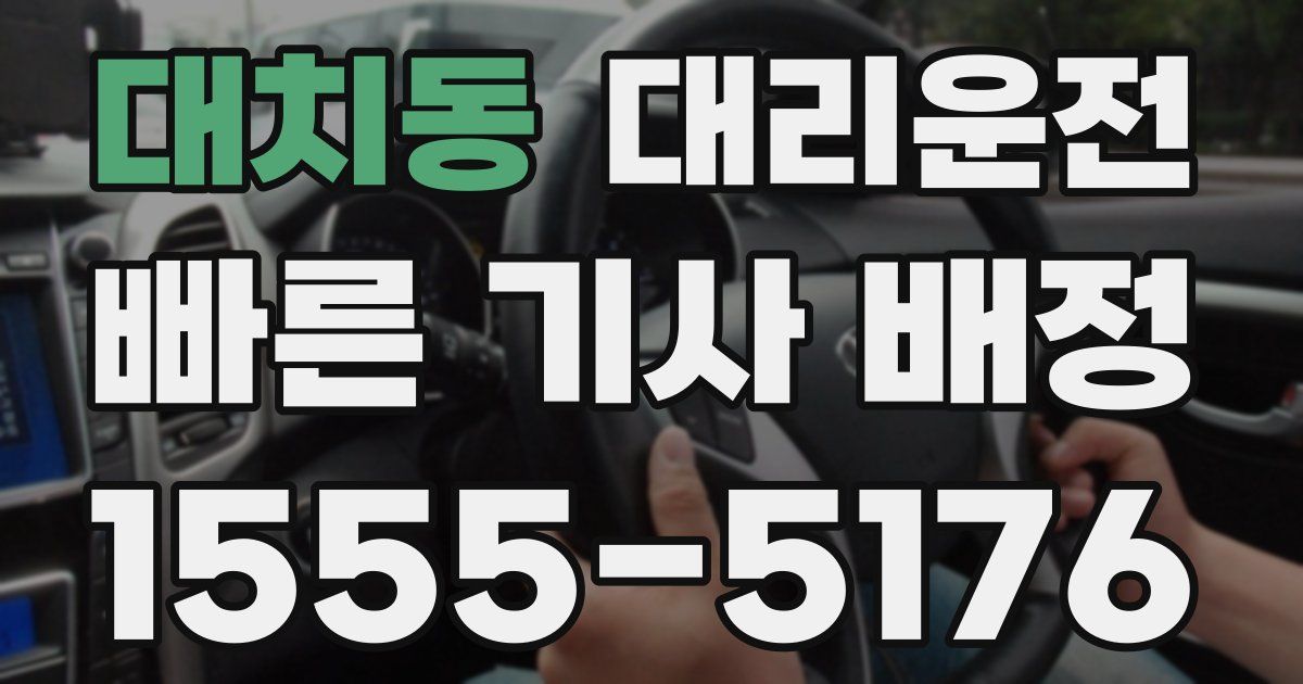 일일대리기사
