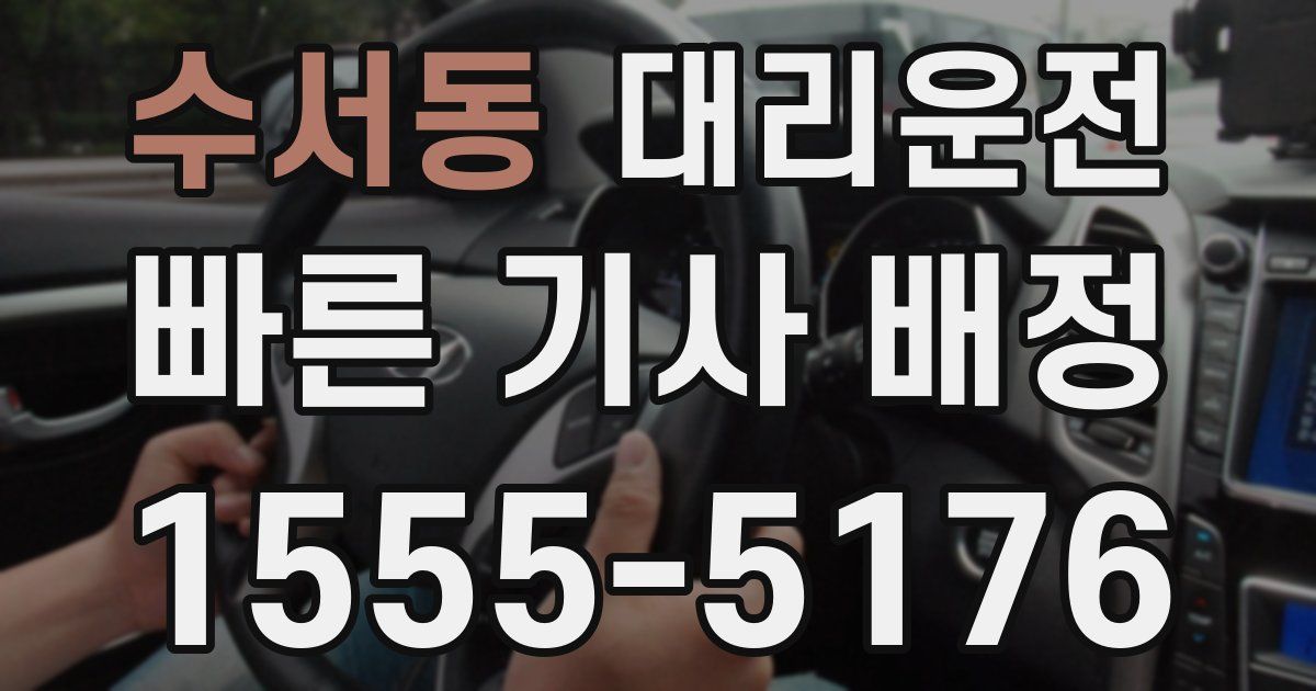일일대리기사