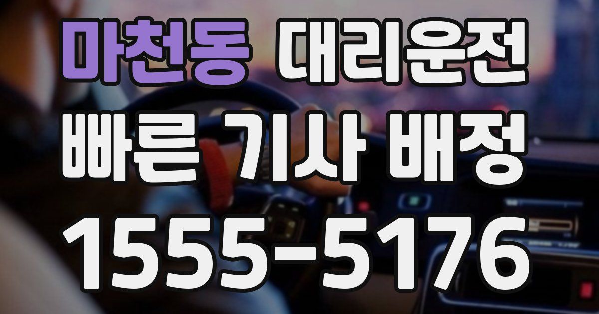일일대리기사