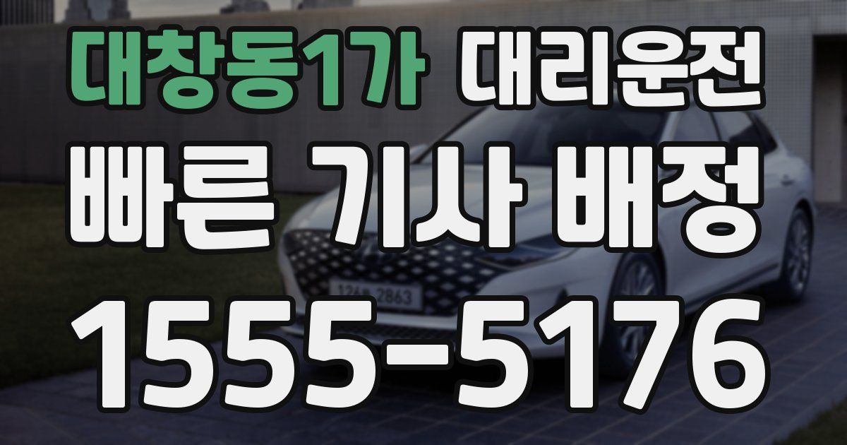 일일대리기사