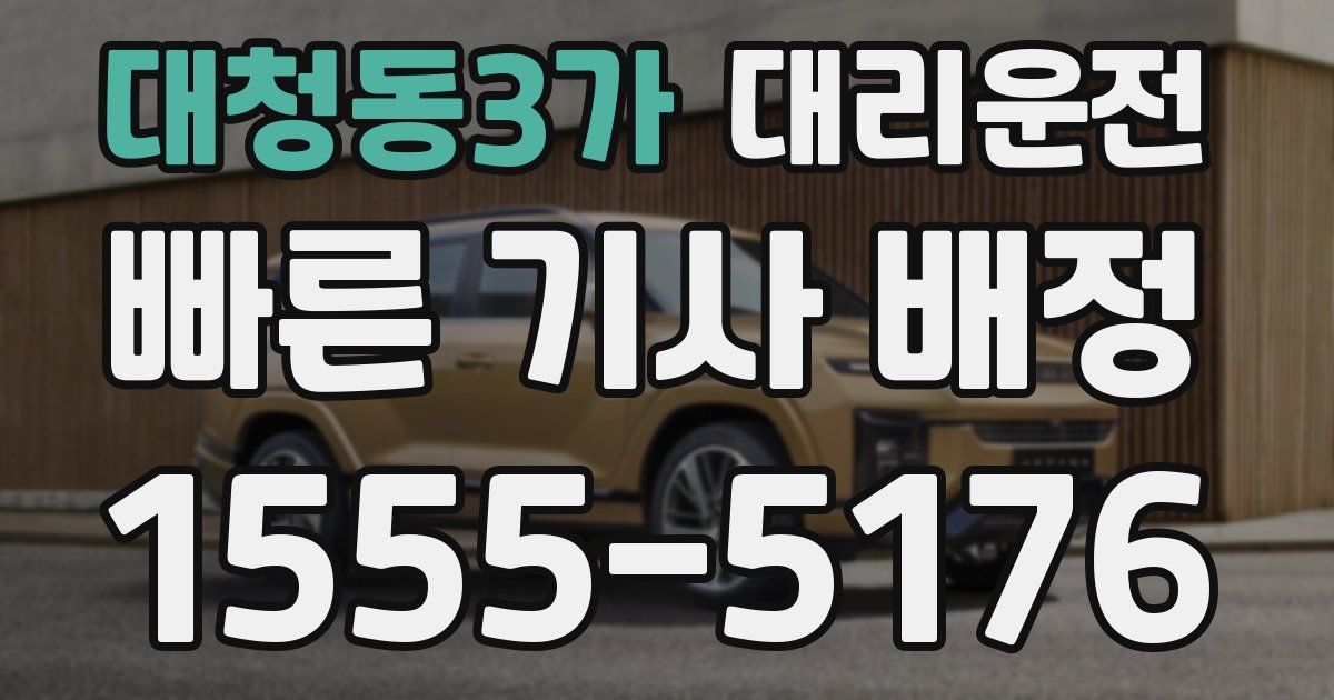일일대리기사