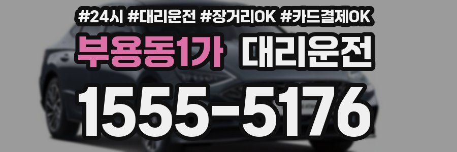 부용동1가 대리운전