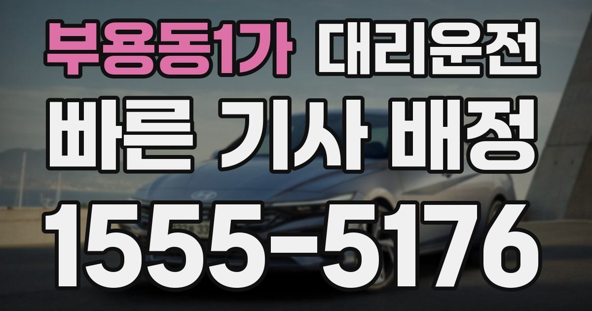 일일대리기사