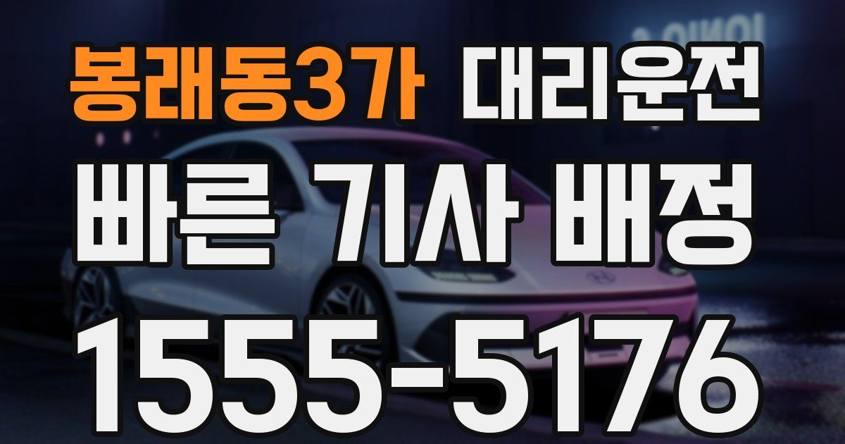 일일대리기사