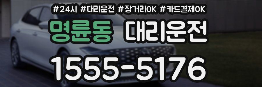 명륜동 대리운전