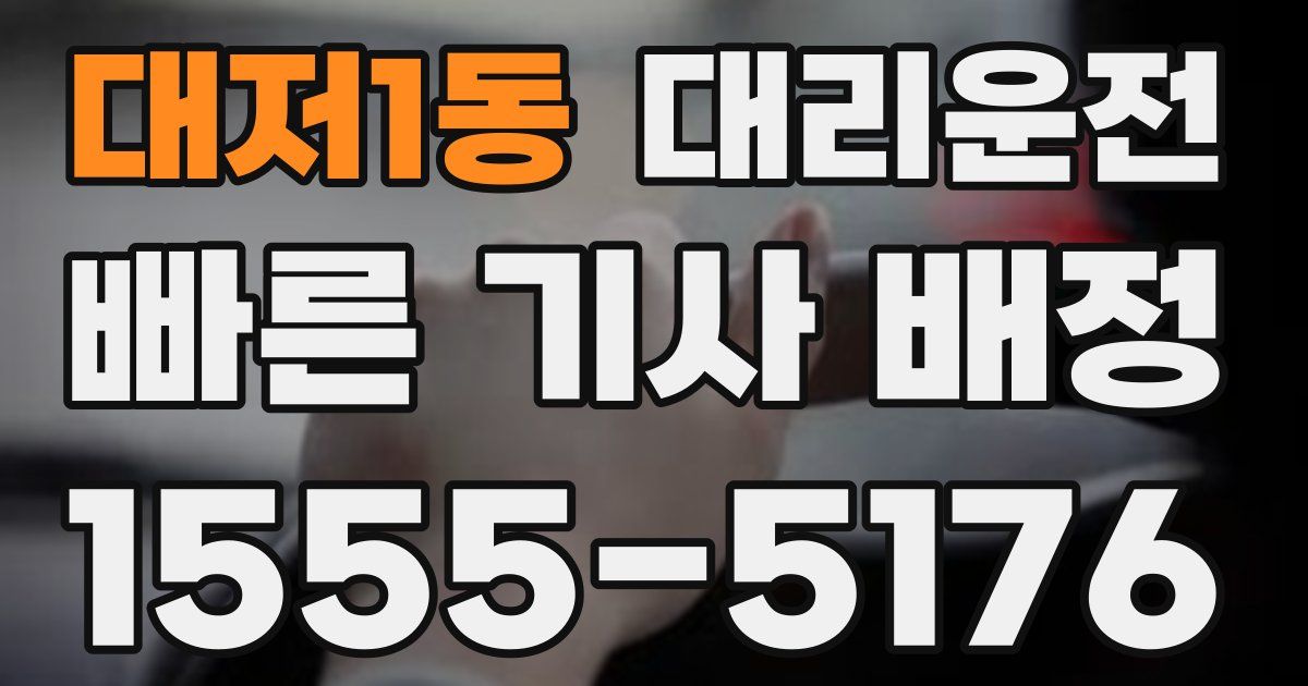 일일대리기사