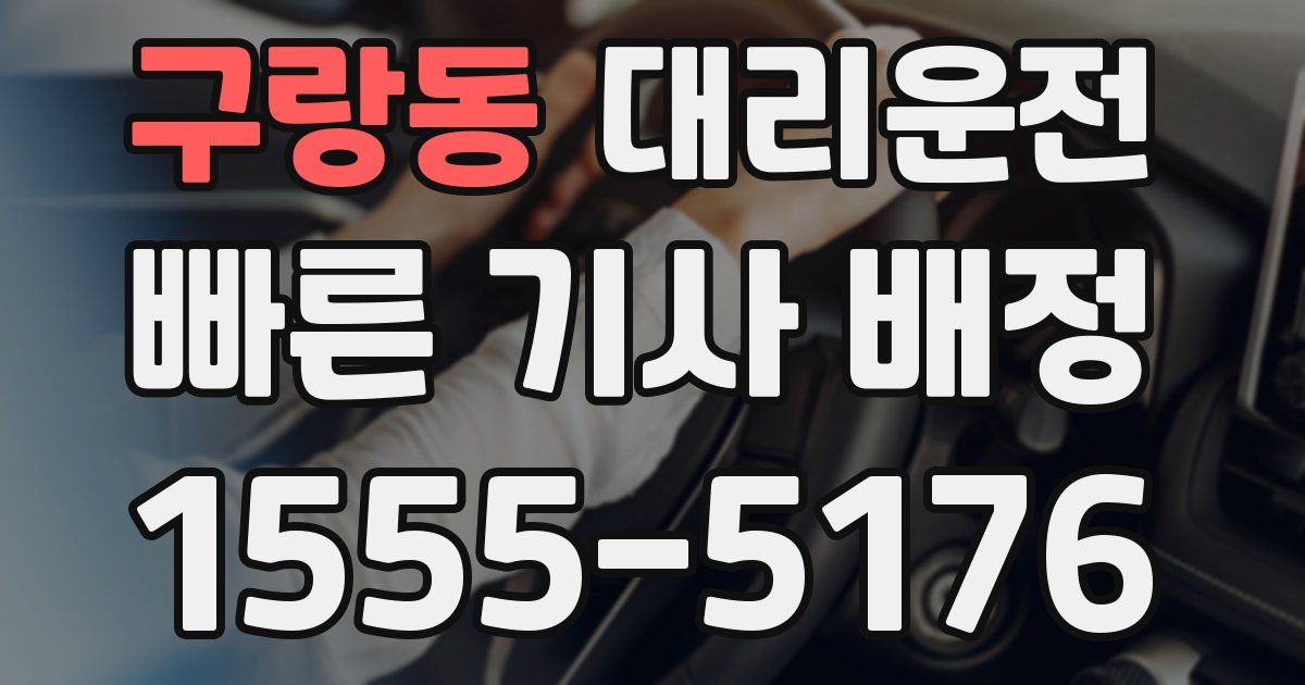 일일대리기사