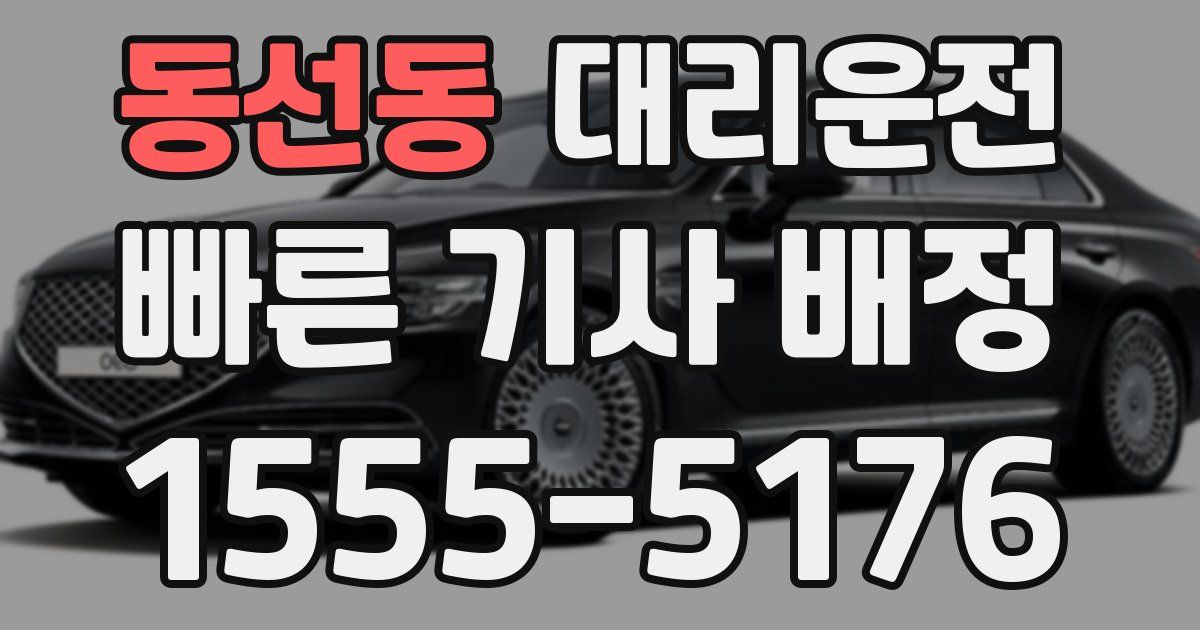 일일대리기사