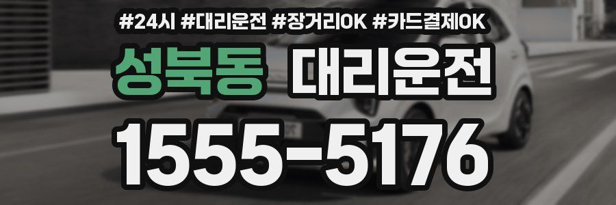 성북동 대리운전