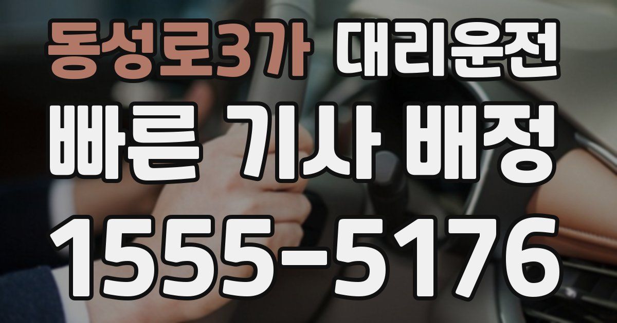 일일대리기사