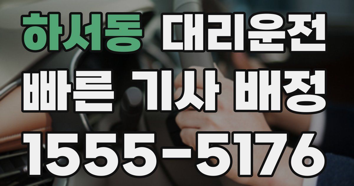 일일대리기사