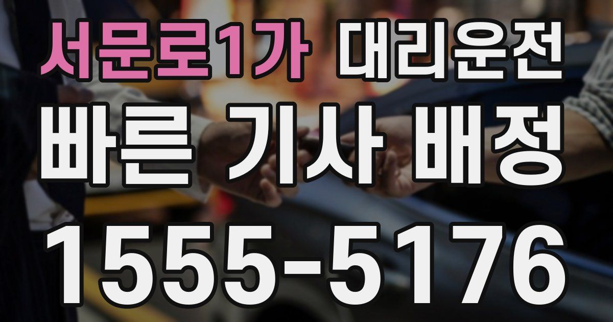 일일대리기사