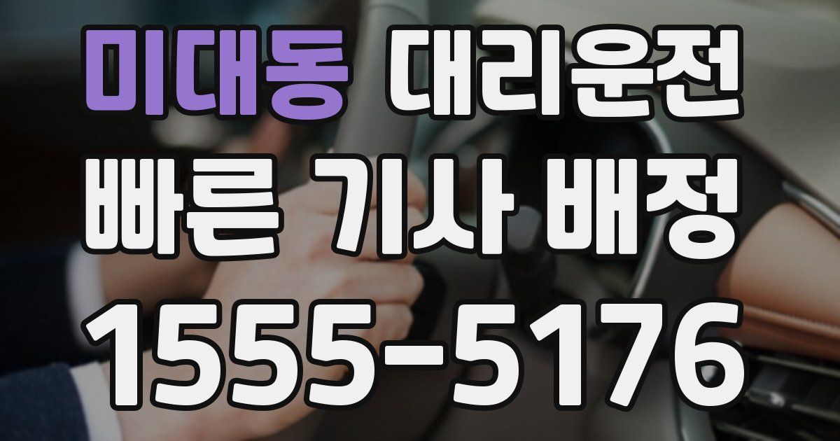 일일대리기사