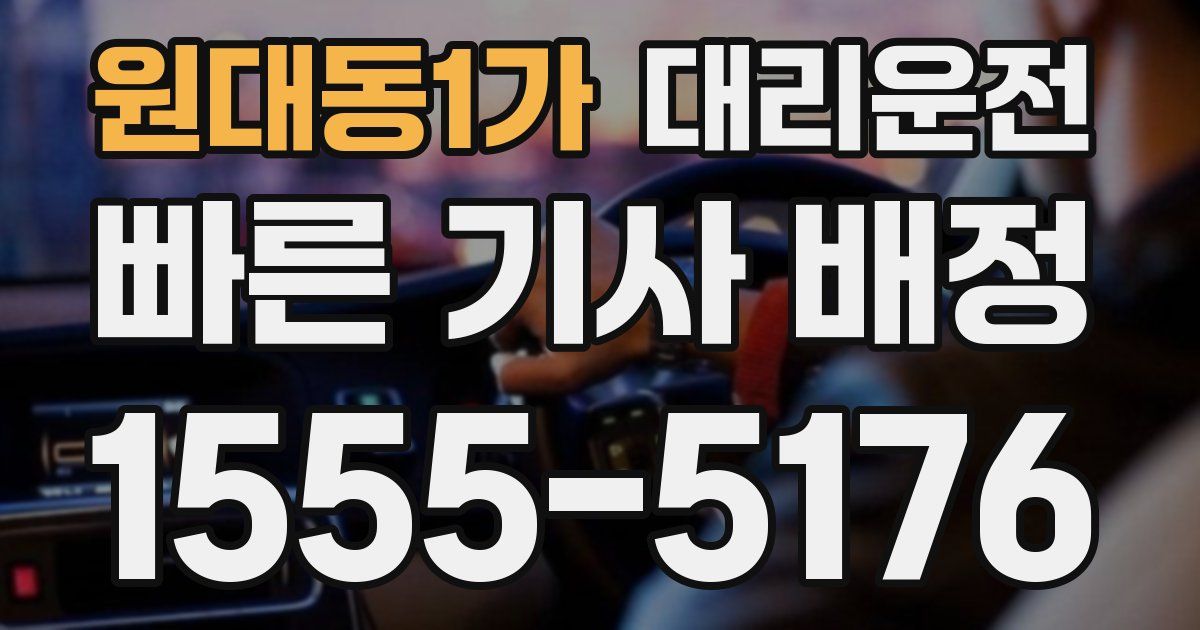 일일대리기사