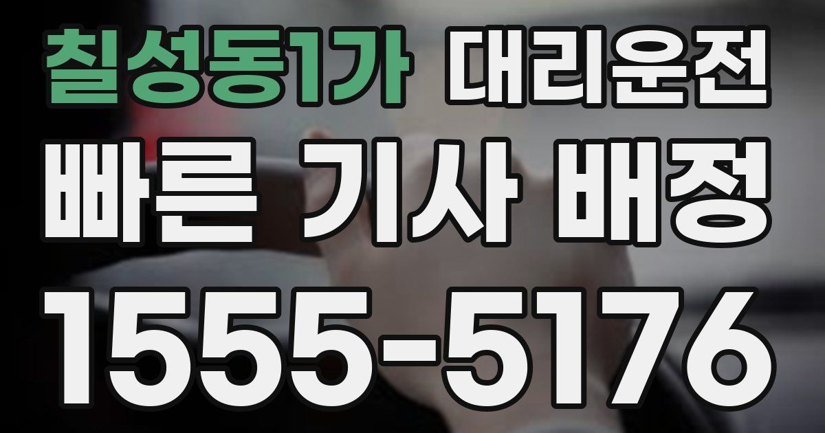 일일대리기사