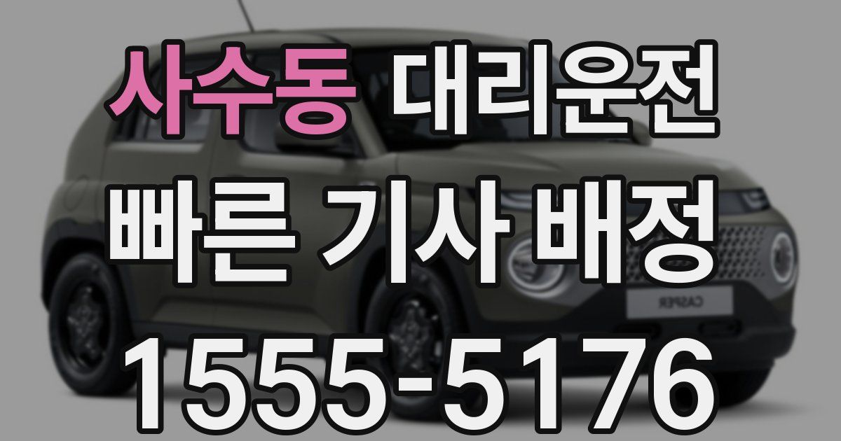 일일대리기사