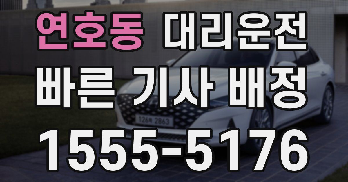 일일대리기사