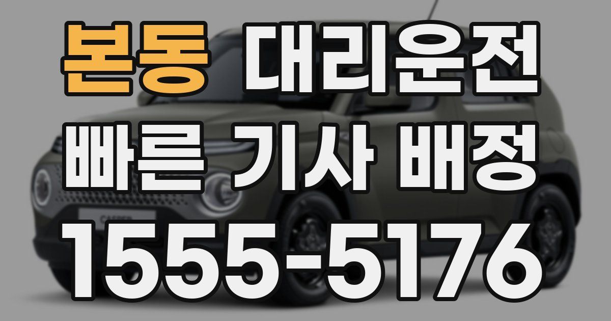 일일대리기사