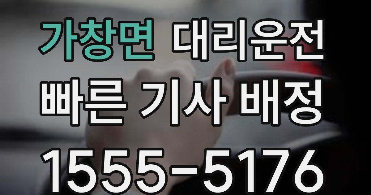 일일대리기사