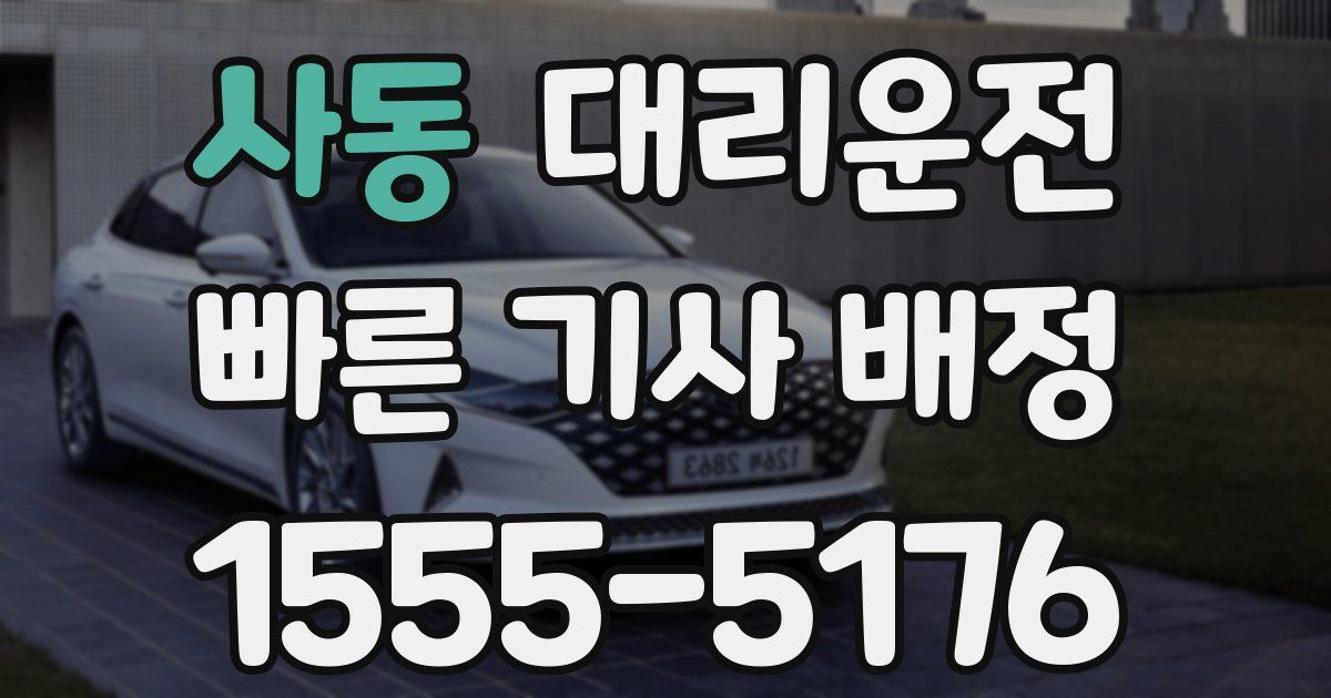 일일대리기사