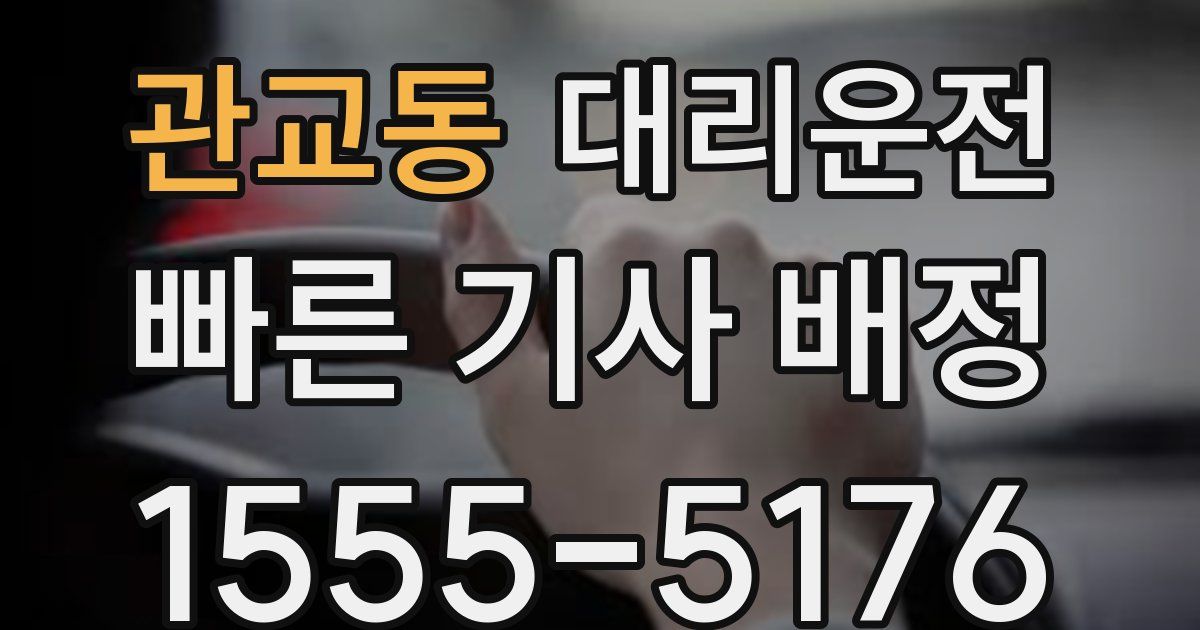 일일대리기사