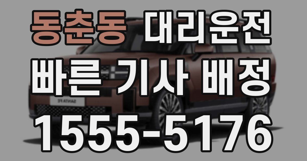 일일대리기사