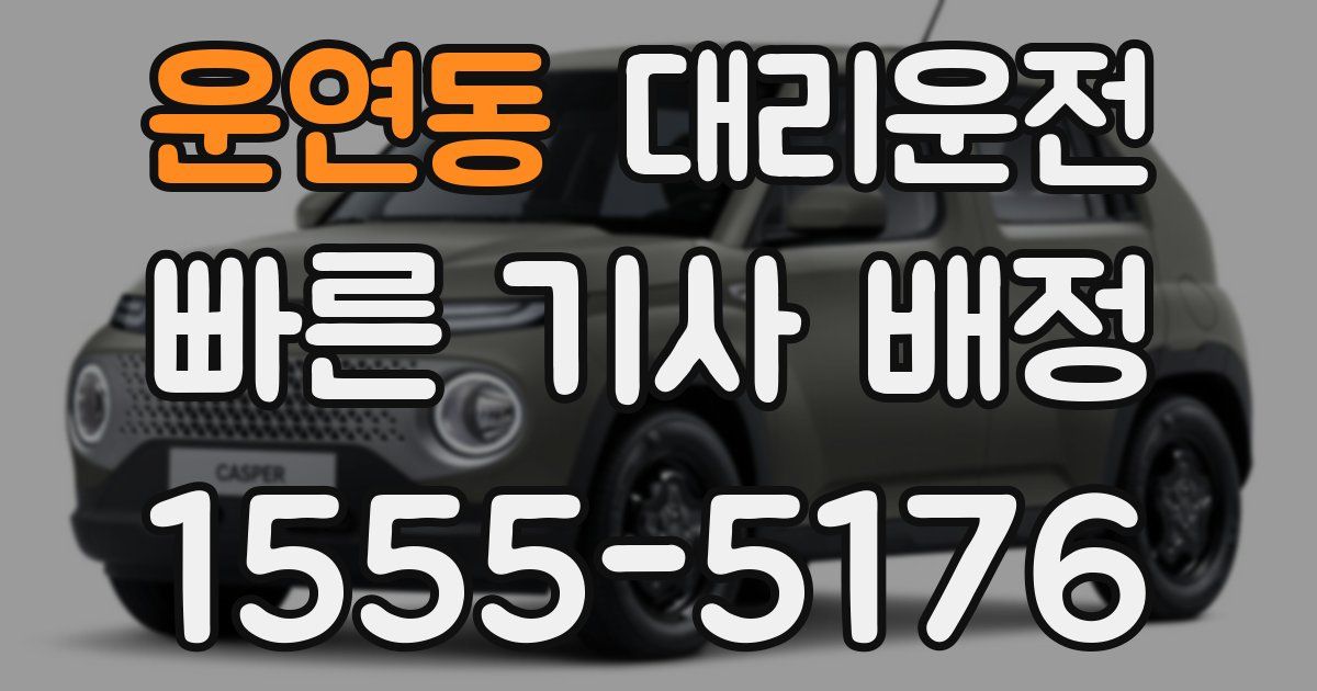 일일대리기사