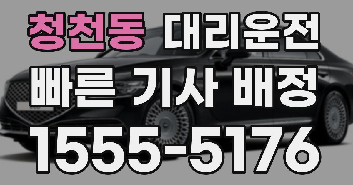 일일대리기사