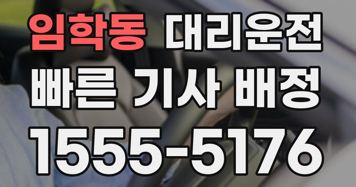 일일대리기사