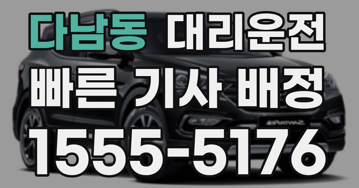 일일대리기사