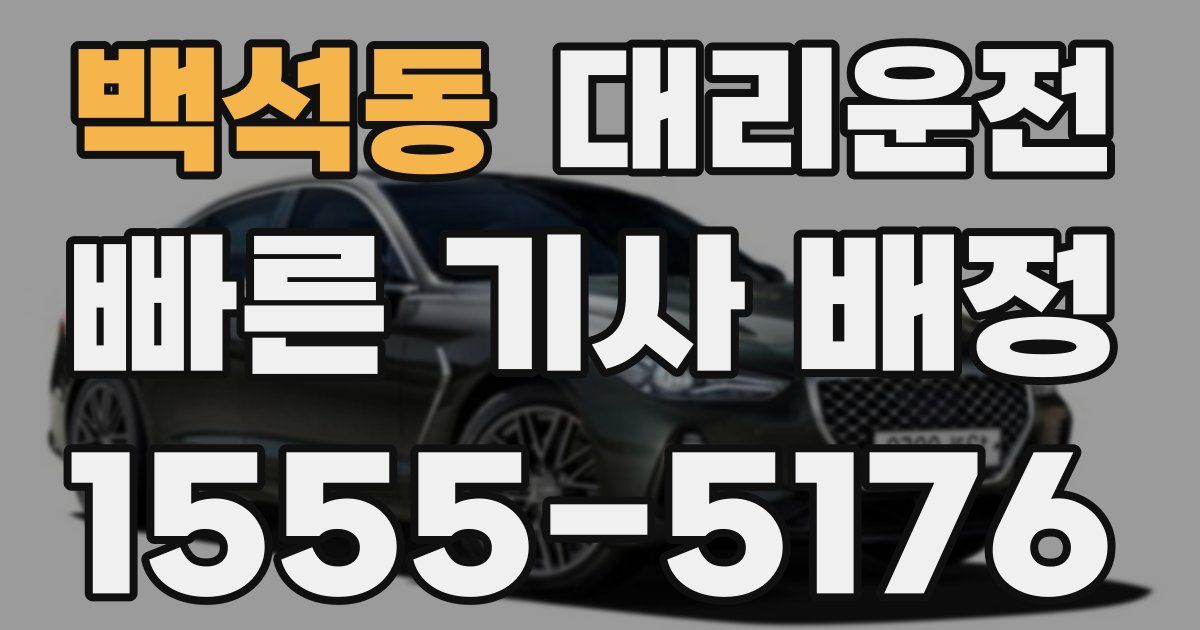 일일대리기사